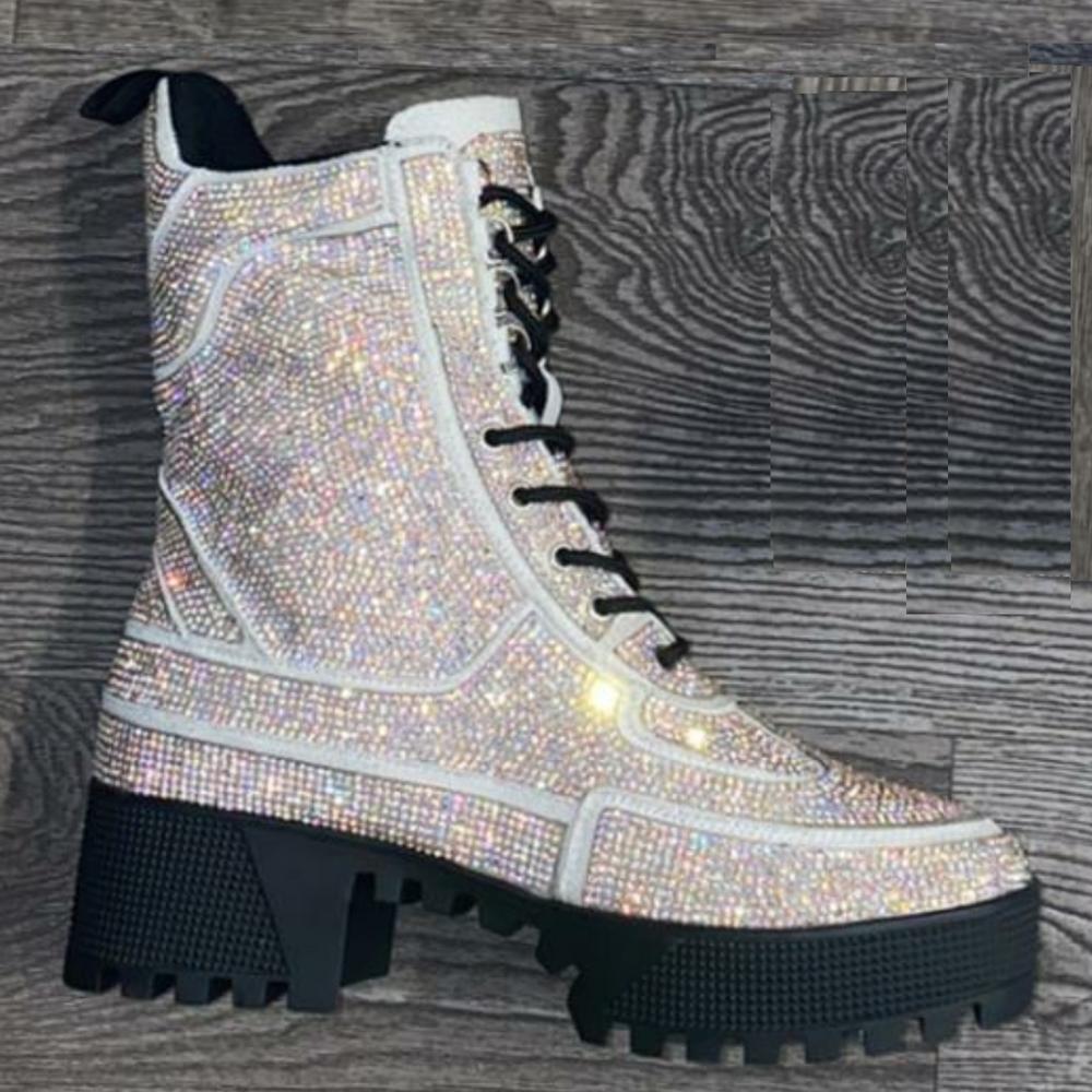 𝙉𝙚𝙬 𝙄𝙣!💎Diamond Queen Combat Boot